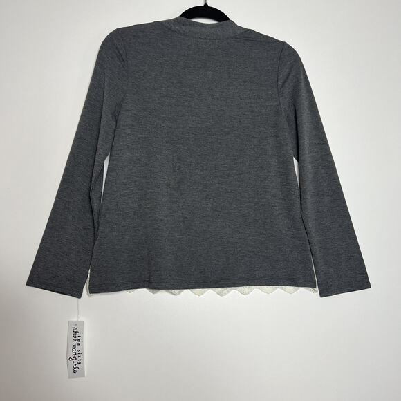 Ten Sixty Sherman Girls Gray Long Sleeves Top Size L - Picture 7 of 11